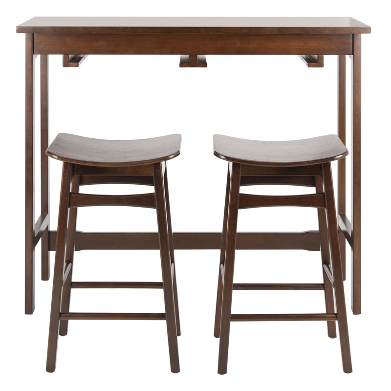 Donegal 3 Piece Dining Set Ebern Designs Color Espresso